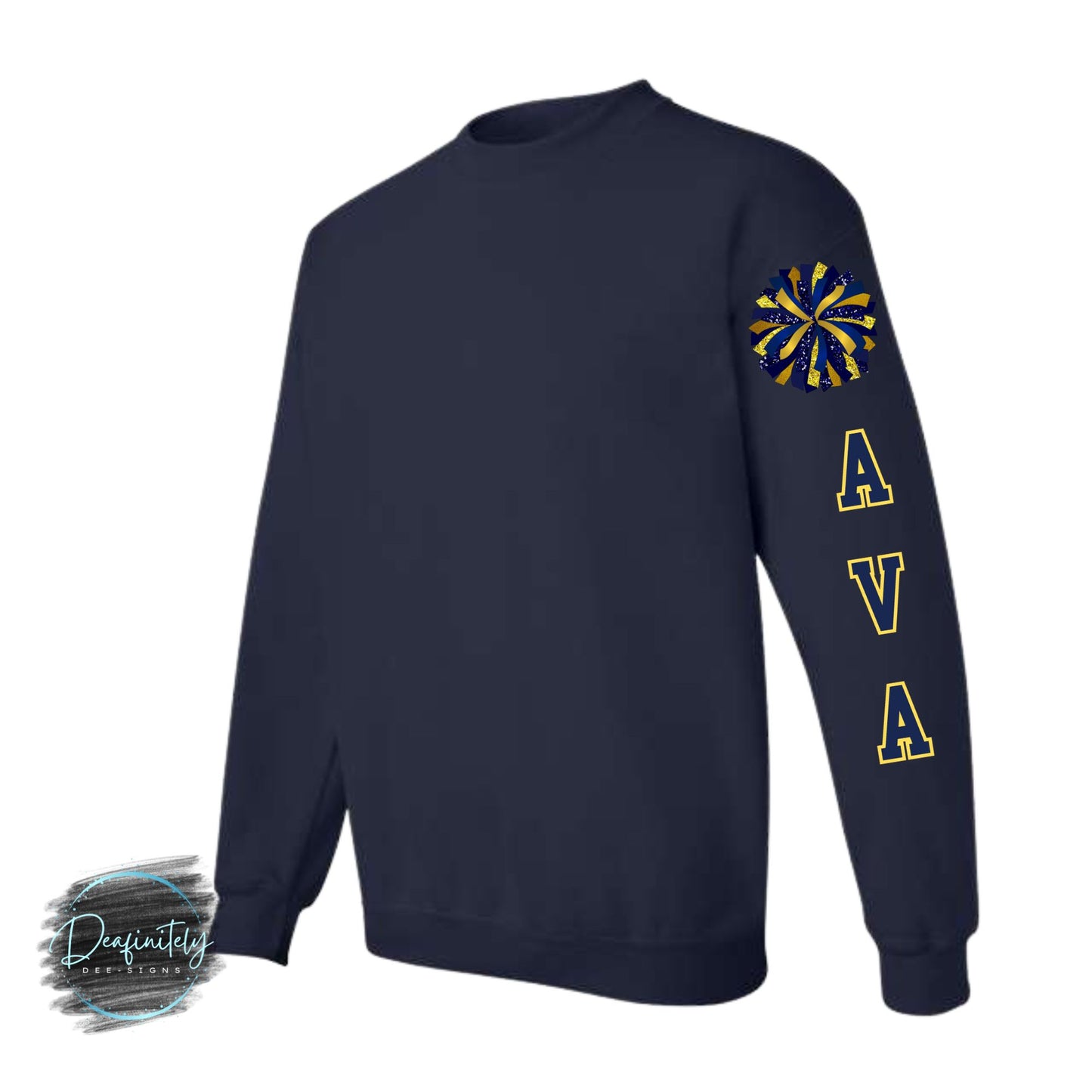 JR. BUCS CUSTOM CHEER FULL ZIP UP HOODIE OR CREWNECK SWEATSHIRT