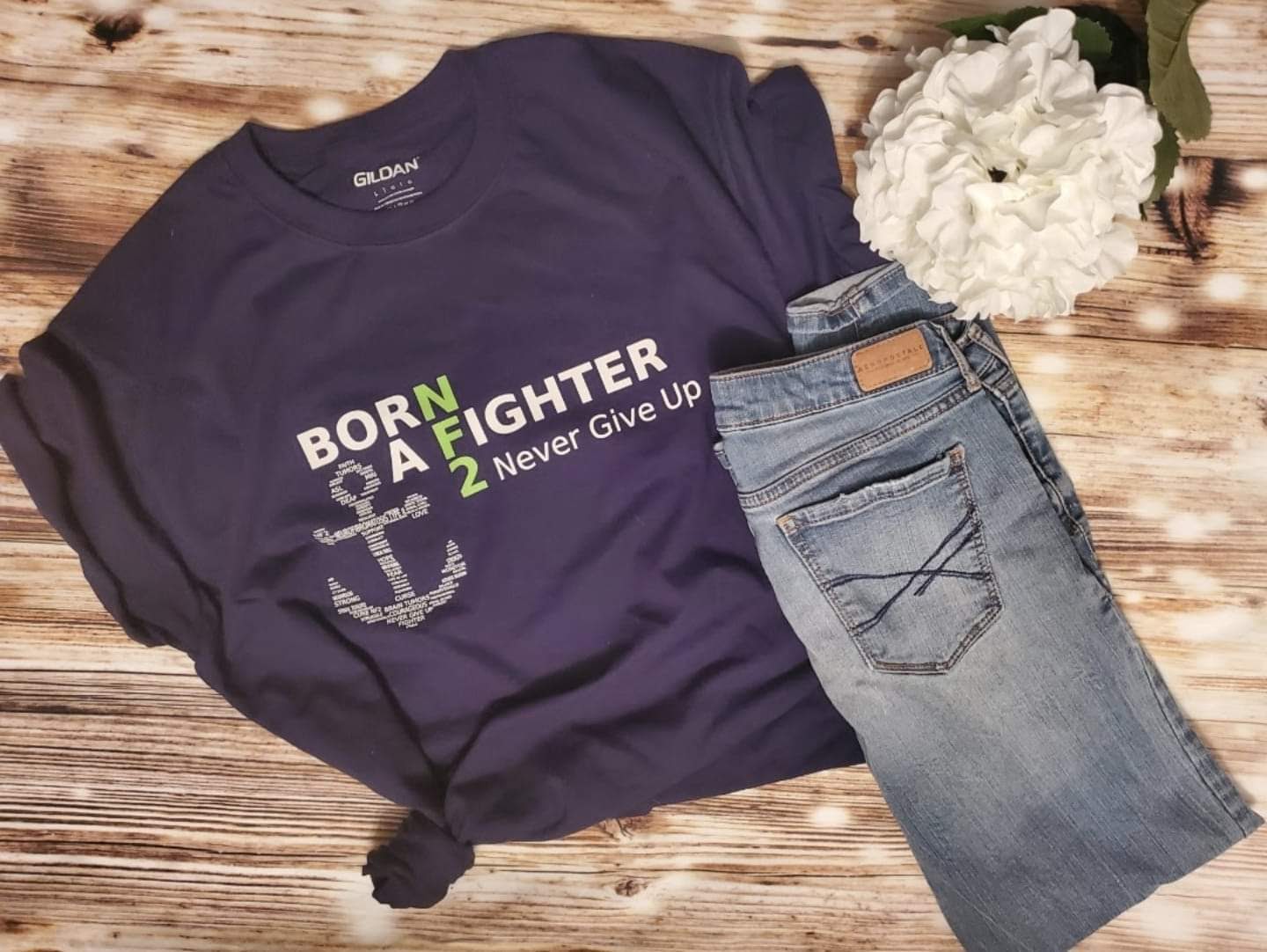 Born a Fighter NF2 Awareness T-Shirt
