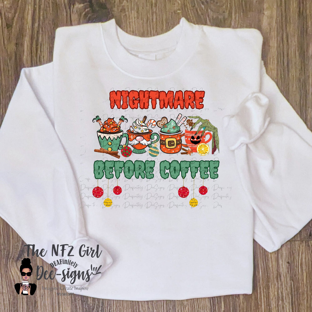 Nightmare Before Coffee Crewneck Sweatshirt