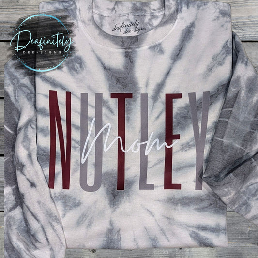Custom Tie Dyed Nutley Mom Sweatshirt