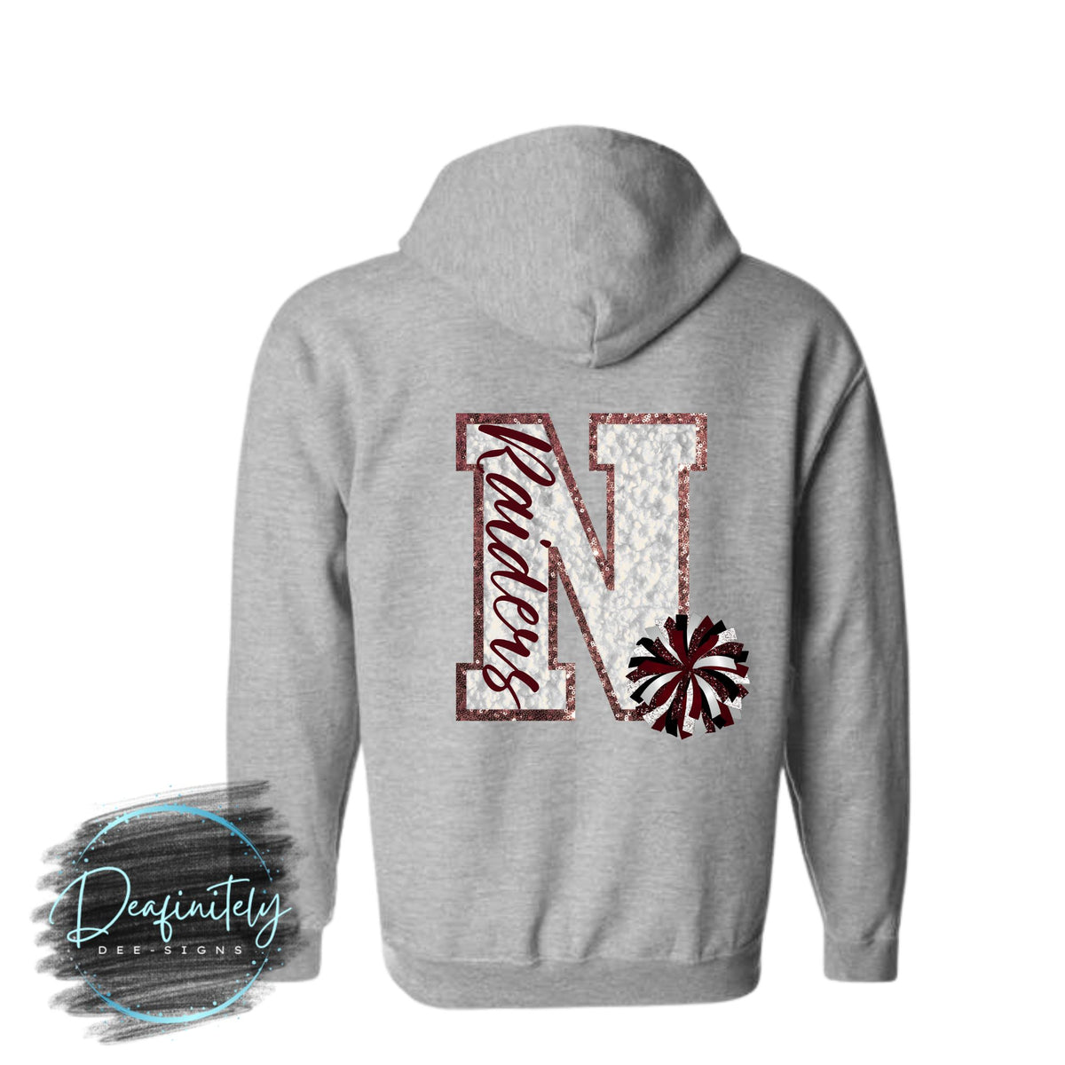 NUTLEY RAIDERS YOUTH AND ADULT CUSTOM CHEER FULL ZIP UP HOODIE
