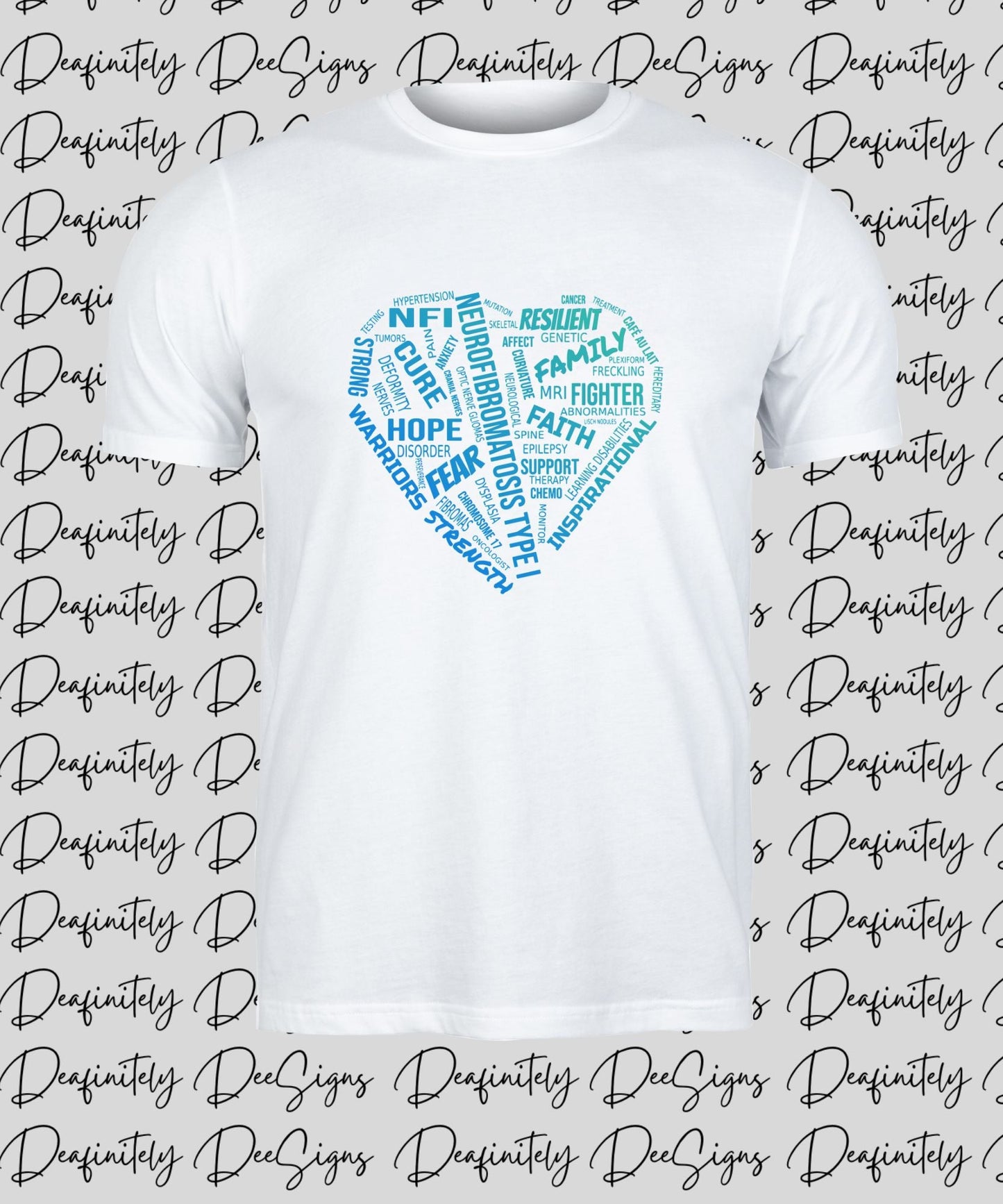 Words in My Heart T-Shirt for NF1      YOUTH!!!