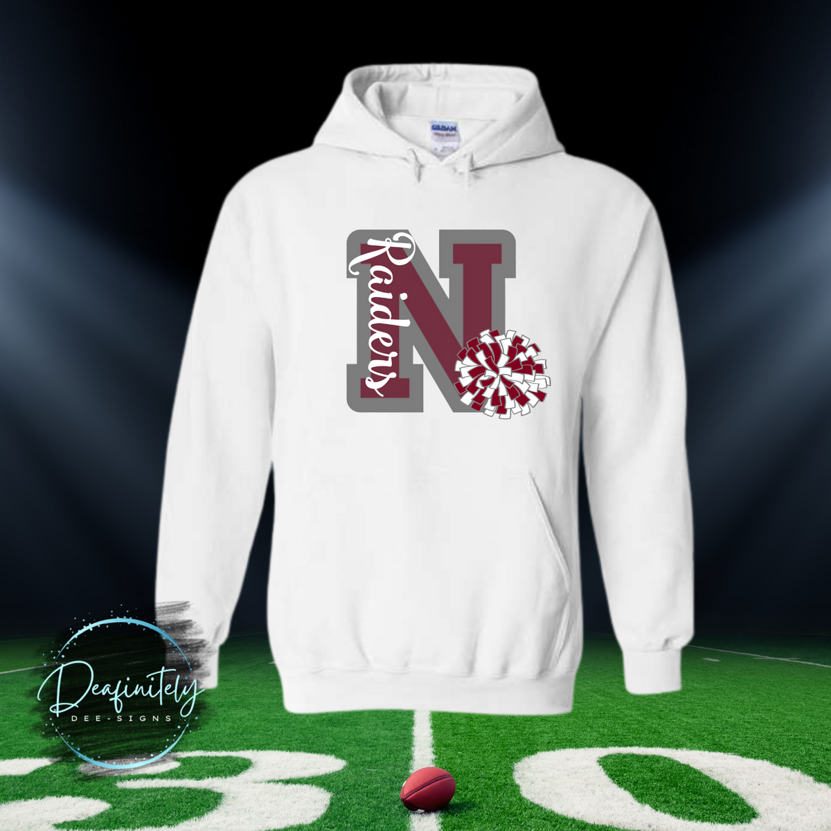 Nutley "N"  Raider's Cheer Hoodie