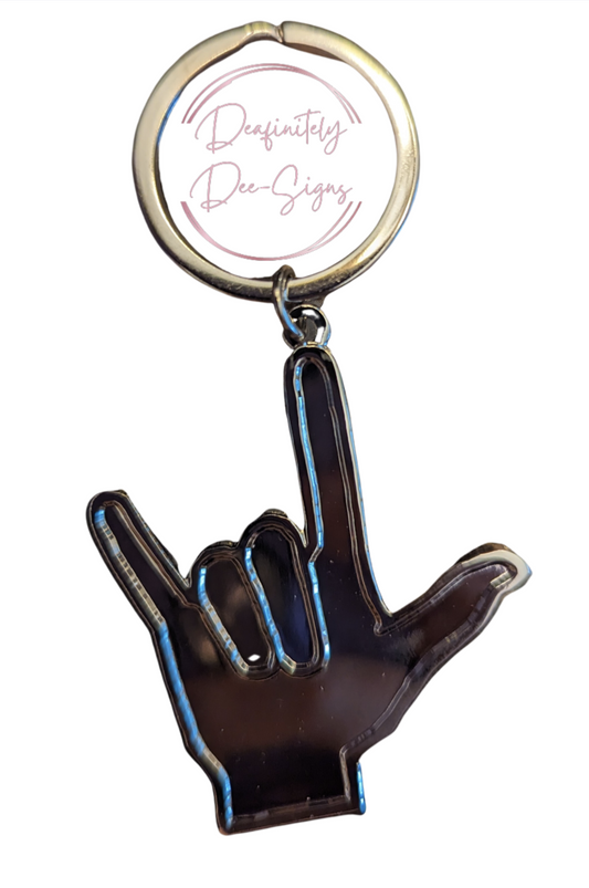 American Sign Language "I Love You" Keychain
