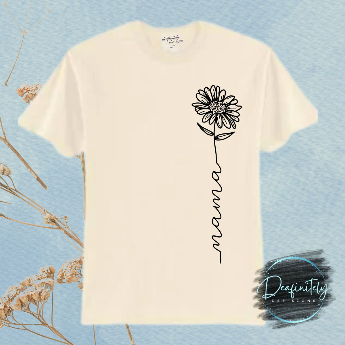 Minimalist MaMa Flower T-Shirt
